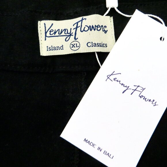 NEW! Kenny Flowers The Mykonos Linen Vacation Pants Black SZ XL, XXL - Picture 10 of 10